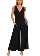 Load image into Gallery viewer, Lizzy Black Sleeveless Jumpsuit
