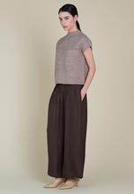 Load image into Gallery viewer, Dark Roast Wide Leg Satin Pants
