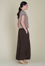 Load image into Gallery viewer, Dark Roast Wide Leg Satin Pants
