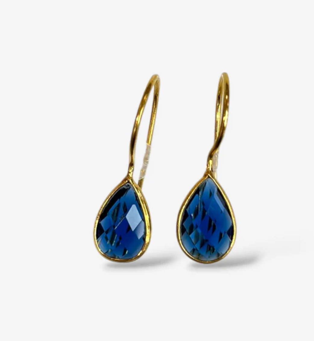 Ocean Blue Crystal Earrings