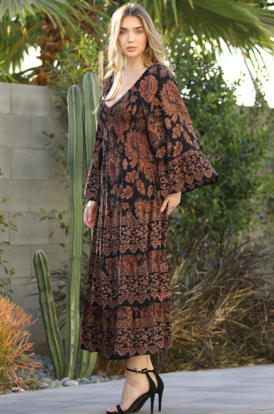 Paloma V-Neck Maxi Dress