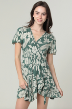 Load image into Gallery viewer, Backyard Wrap Mini Dress
