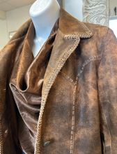 Load image into Gallery viewer, Leather Whip Stitched Jacket
