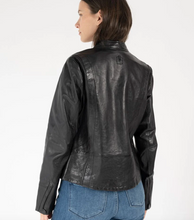 Load image into Gallery viewer, Mauritius Chessy Leather Jacket - Black
