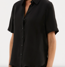 Load image into Gallery viewer, Nude Lucy Dara Black Cupro Shirt S
