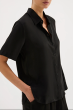 Load image into Gallery viewer, Nude Lucy Dara Black Cupro Shirt S
