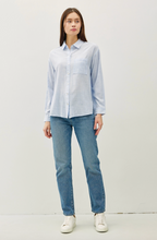 Load image into Gallery viewer, Cotton Blend Pinstripe Shirt
