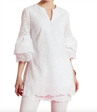 Load image into Gallery viewer, Tyler Boe Christa White Eyelet Tunic - S
