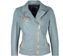 Load image into Gallery viewer, Mauritius Winter Sky Leather Jacket
