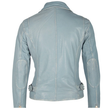 Load image into Gallery viewer, Mauritius Winter Sky Leather Jacket
