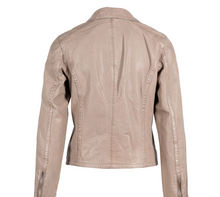 Load image into Gallery viewer, Mauritius Kiella Leather Jacket - Taupe
