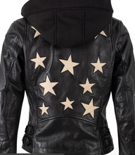 Load image into Gallery viewer, Mauritius Christyn Leather Jacket - Black
