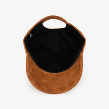 Load image into Gallery viewer, Vegan Suede Hat - Brown

