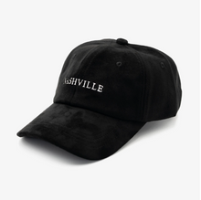Load image into Gallery viewer, Vegan Suede Baseball Hat-Black
