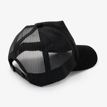Load image into Gallery viewer, Vegan Suede Trucker Hat - Black
