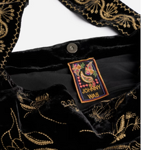 Load image into Gallery viewer, Johnny Was Black Velvet Tote Bag
