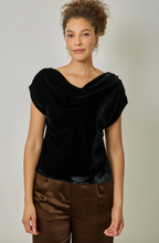 Load image into Gallery viewer, Margot Velvet Cowl Neck Top
