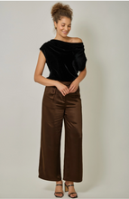 Load image into Gallery viewer, Margot Velvet Cowl Neck Top
