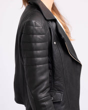 Load image into Gallery viewer, Munroe | Leather Biker Jacket: Cognac / S
