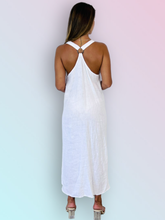 Load image into Gallery viewer, REF 16857 LONG STRAP DRESS 100% LINEN: KAKY
