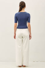 Load image into Gallery viewer, Serina Ballet Sleeve Top - Dark Blue
