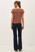 Load image into Gallery viewer, [NEW COLOR] PATCH POCKET DOLMAN CAP SLEEVE BOXY KNIT: CHARCOAL / ML
