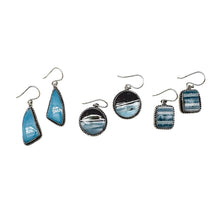 Load image into Gallery viewer, Handcrafted Kashi Semiprecious Stone Earrings - Blue Opal
