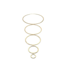 Load image into Gallery viewer, A Pack of Gold Plated Rings, that are E-Coated and Brushed Finished. You can find 4 colors with various different sizes.: Silver Plated / 38mm

