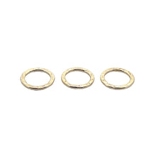 Load image into Gallery viewer, Hammered Ring Jewelry Component (Gold Finished/Silver Plated) | Purity Beads: Gold Finish
