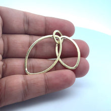 Load image into Gallery viewer, Double Oval Shaped Loops (Gold Finished/Silver Plated) | Purity Beads: Silver Plated
