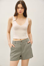 Load image into Gallery viewer, Khaki Linen Shorts
