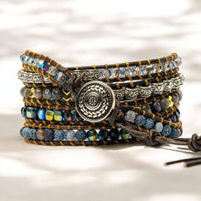 Load image into Gallery viewer, Onyx Moonlight Protection Wrap Bracelet
