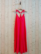 Load image into Gallery viewer, REF 16857 LONG STRAP DRESS 100% LINEN: KAKY
