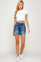 Load image into Gallery viewer, High Rise Denim Shorts
