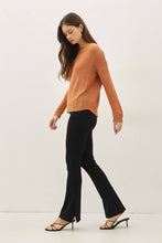 Load image into Gallery viewer, NEW COLOR-LIGHTWEIGHT DROP SHOULDER PULLOVER RIB KNIT: TAUPE / S
