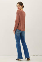 Load image into Gallery viewer, NEW COLOR-LIGHTWEIGHT DROP SHOULDER PULLOVER RIB KNIT: TAUPE / S
