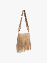Load image into Gallery viewer, Sadie Vegan Suede Fringe Crossbody
