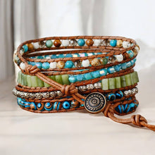 Load image into Gallery viewer, Twisted Ocean Jasper Wrap Bracelet
