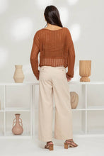 Load image into Gallery viewer, Copper Crochet Sweater
