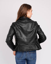 Load image into Gallery viewer, Phoenix  | Leather Moto Jacket: White / M
