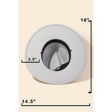 Load image into Gallery viewer, Studded Strap Fedora Hat - Beige
