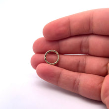 Load image into Gallery viewer, Hammered Ring Jewelry Component (Gold Finished/Silver Plated) | Purity Beads: Gold Finish
