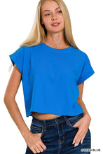 Load image into Gallery viewer, `Cotton Short Sleeve Tee: DUSTYTEAL-163871 / M
