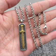 Load image into Gallery viewer, Stainless Viking Sword Necklace
