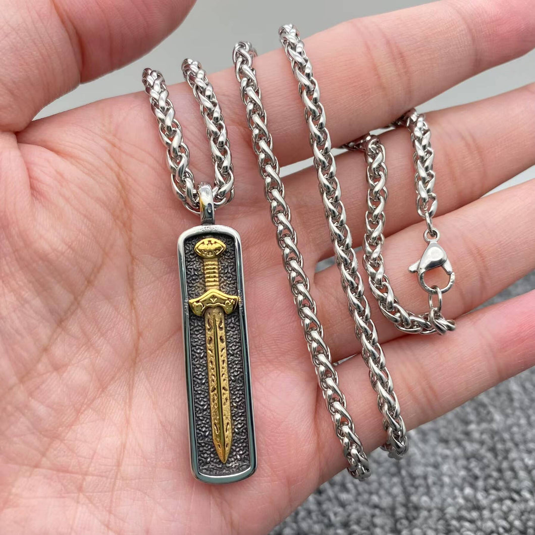 Stainless Viking Sword Necklace