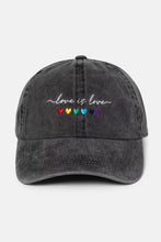 Load image into Gallery viewer, Love Is Love Baseball Cap: Navy
