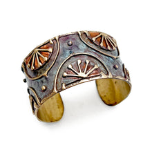 Load image into Gallery viewer, Rising Sun Brass Cuff Bracelet
