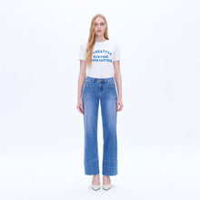 Load image into Gallery viewer, Bayeas Wide Leg Mid Rise Jeans
