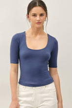 Load image into Gallery viewer, Serina Ballet Sleeve Top - Dark Blue
