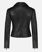 Load image into Gallery viewer, Munroe | Leather Biker Jacket: Cognac / S
